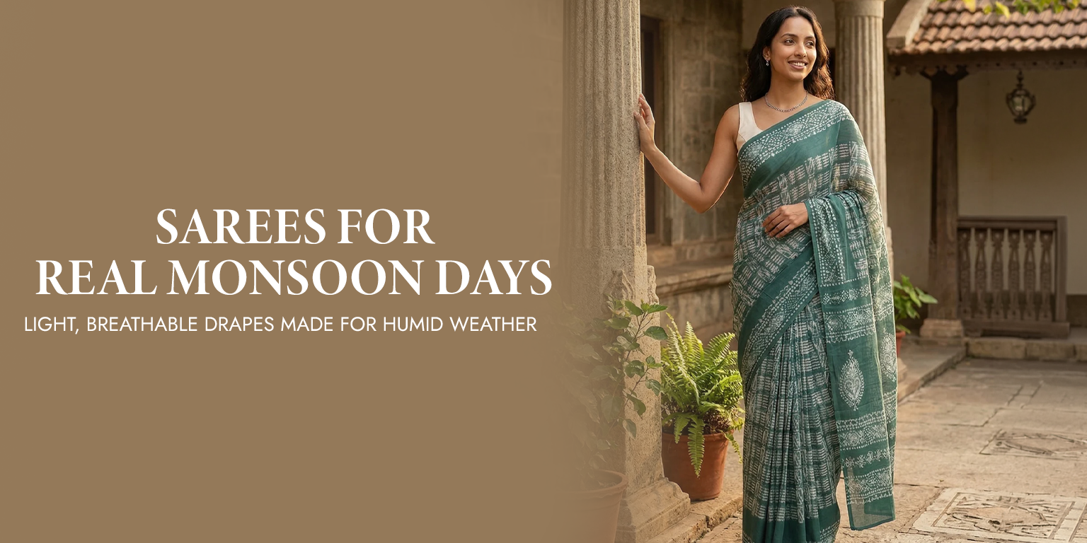 Best Sarees for Kerala Monsoon