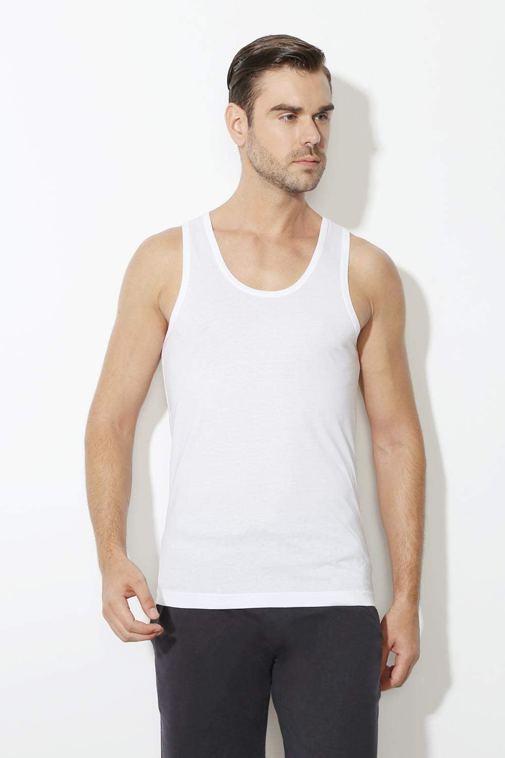 Van Heusen Pack of 2 White Vests