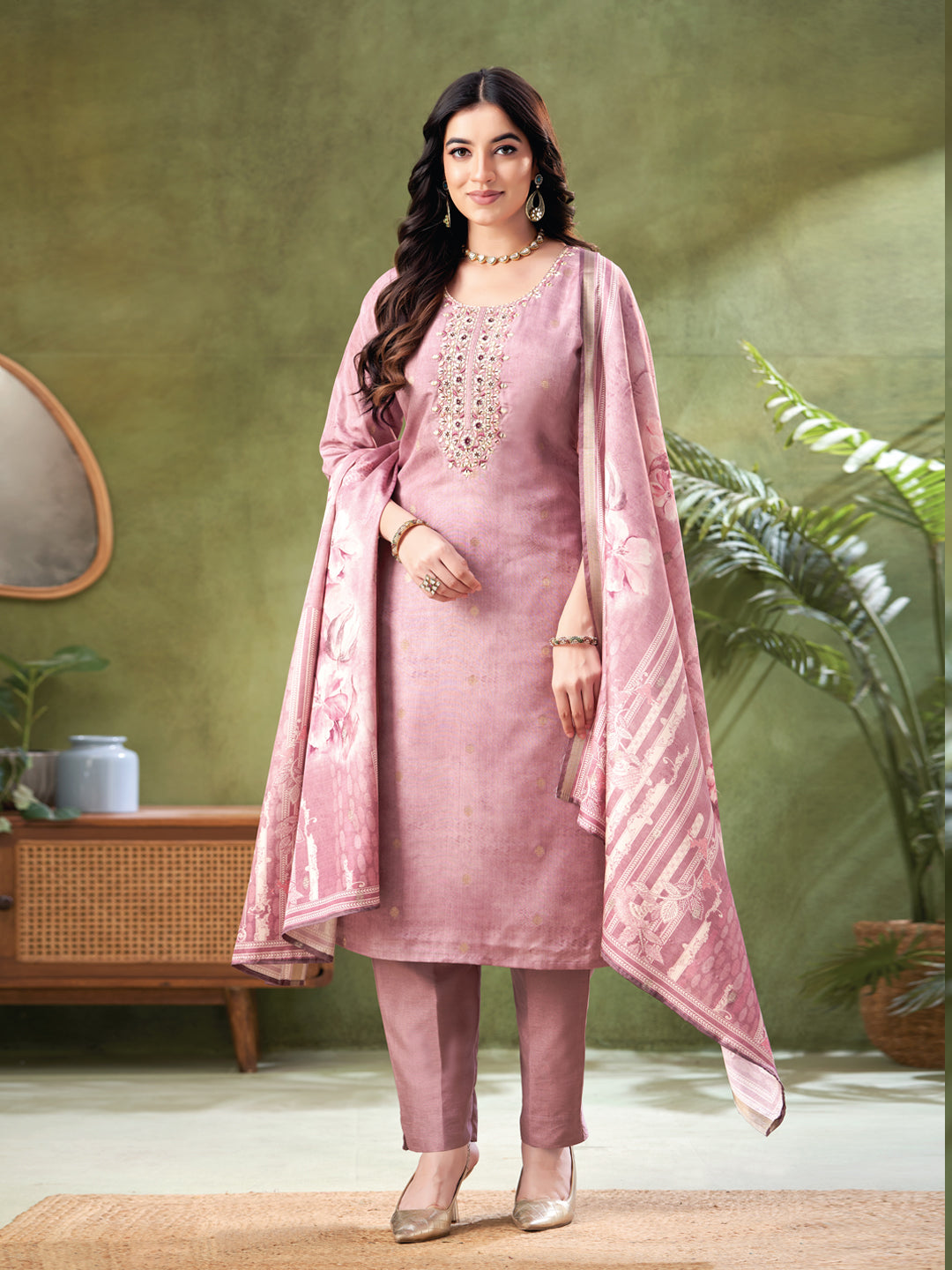 Lilac Color Readymade Salwar