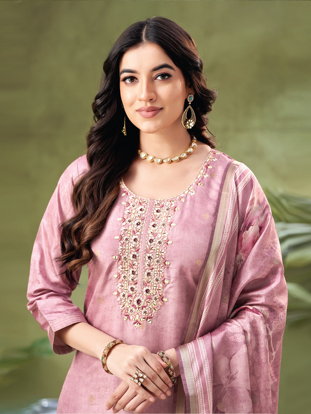 Lilac Color Readymade Salwar