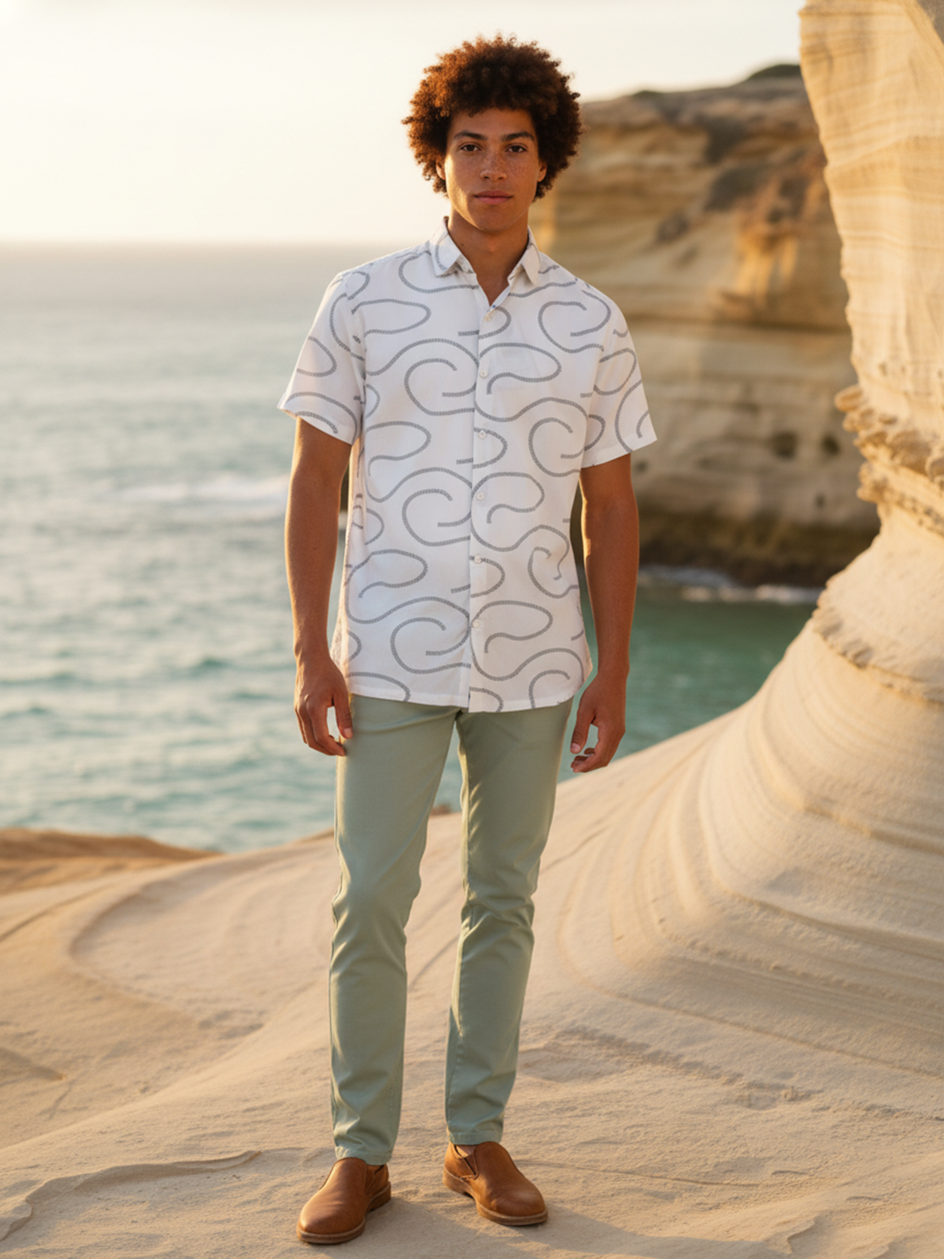 Green Regular Fit Airport Jogger For Men