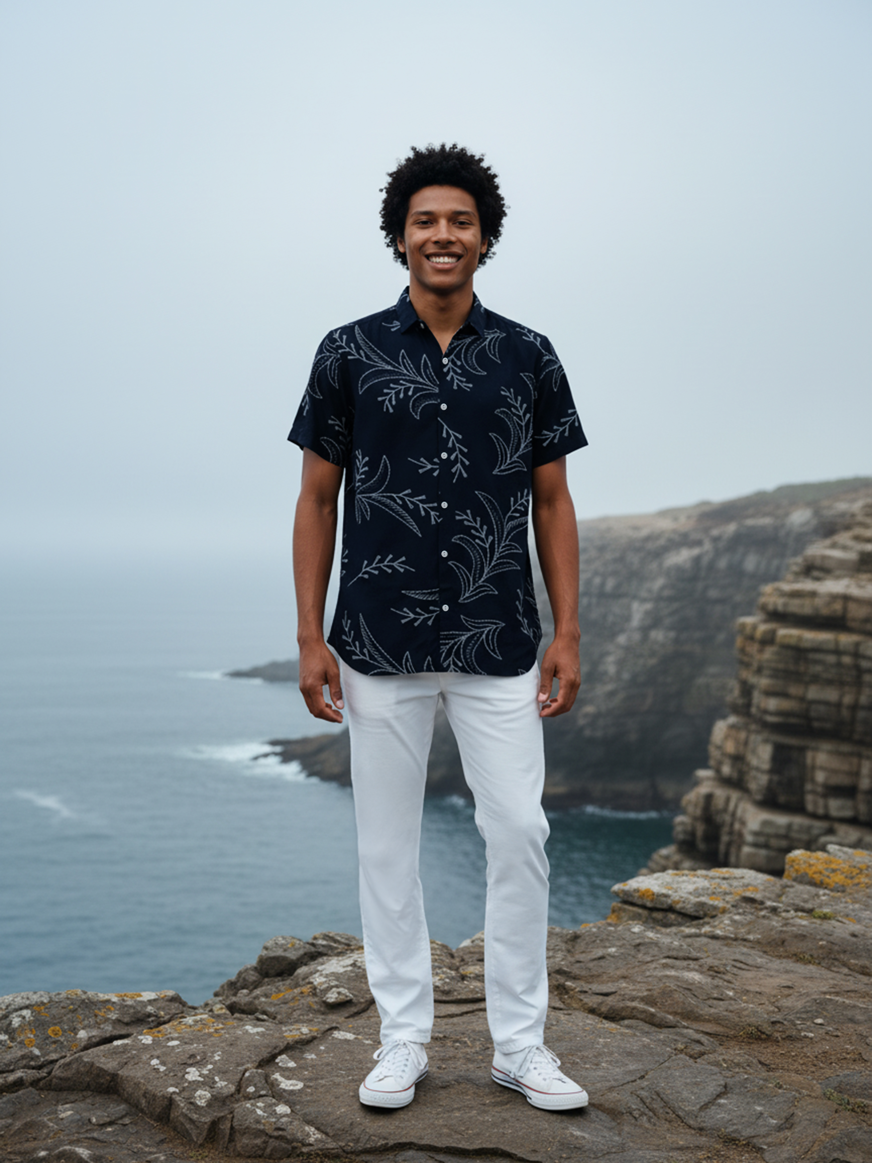 White Regular Fit Airport Pant For Men