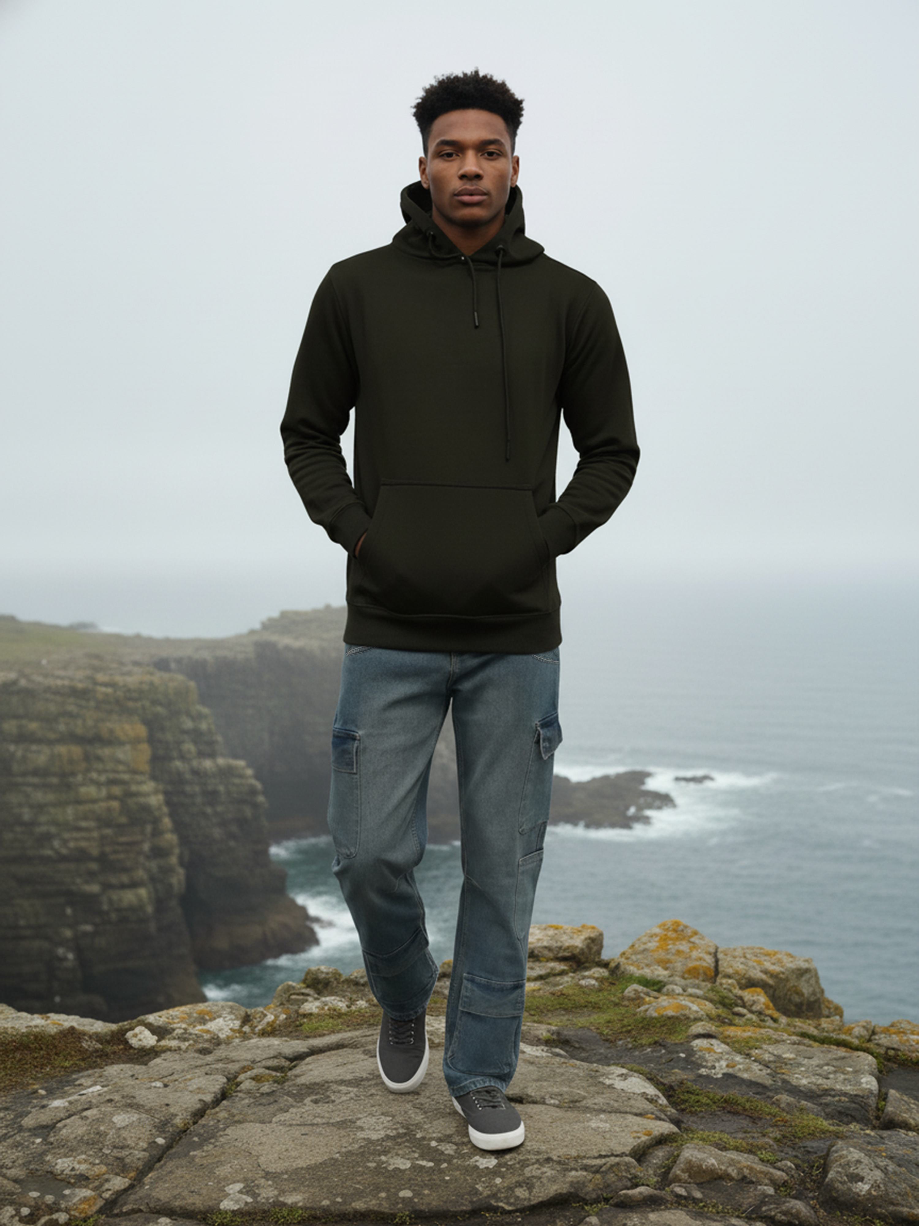 8 Pocket Tint Denim Cargo For Men