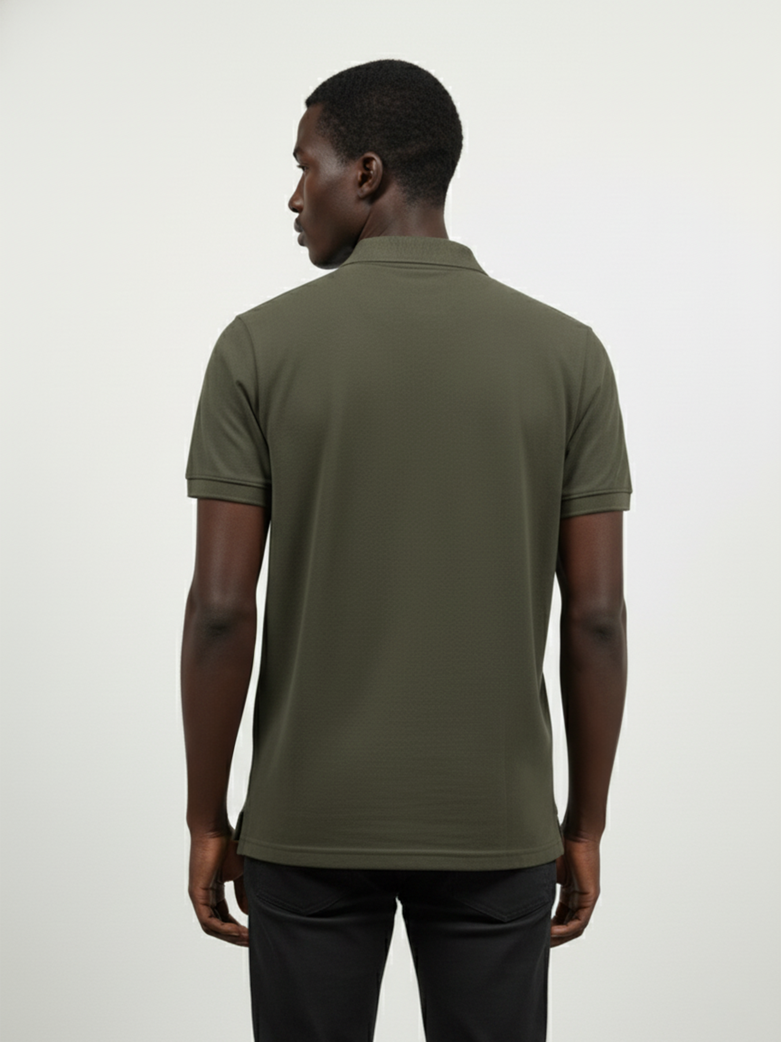 Olive Polo Men's T- Shirt With Pocket