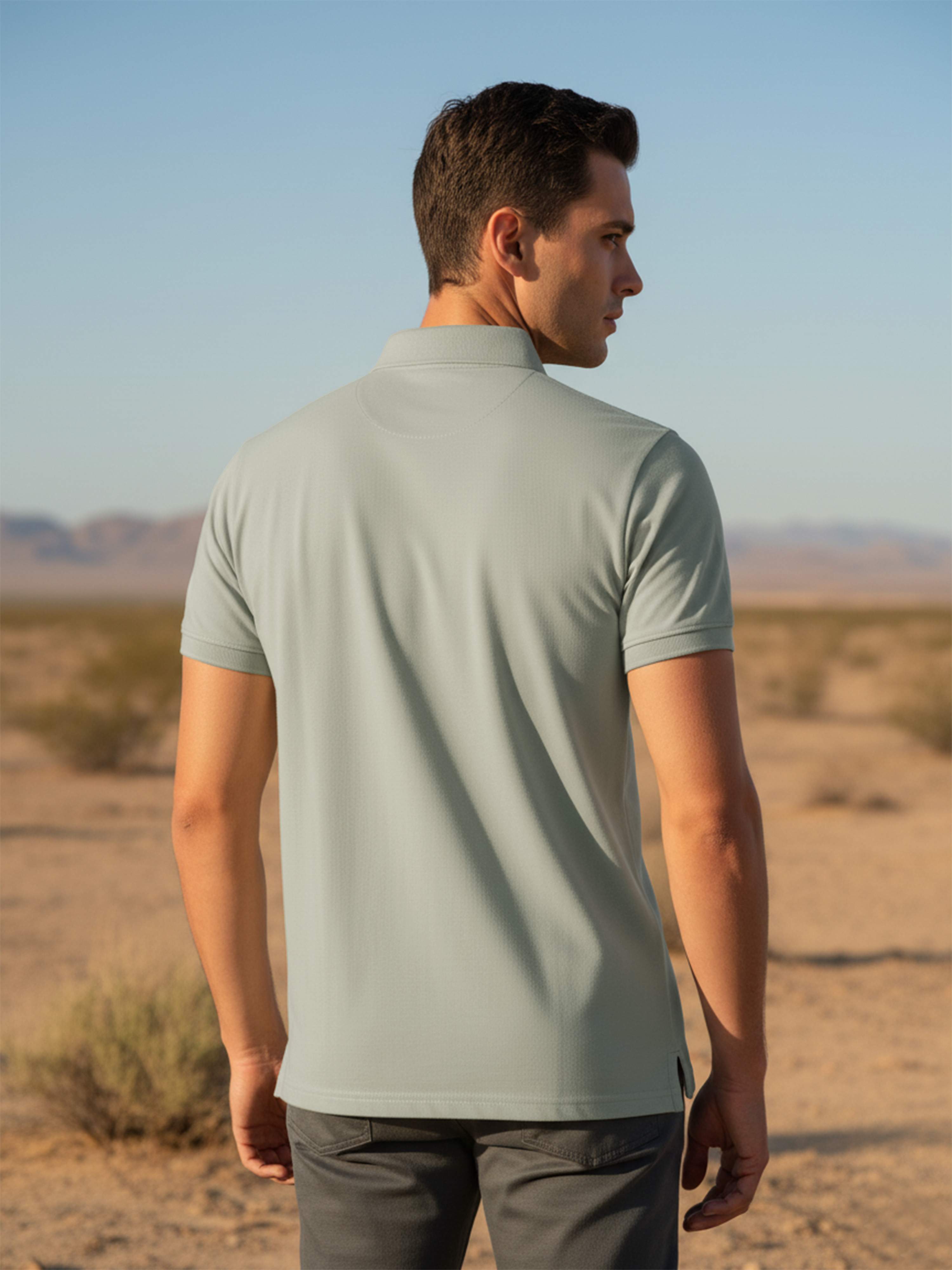 Pista Green Polo Men's T- Shirt With Pocket