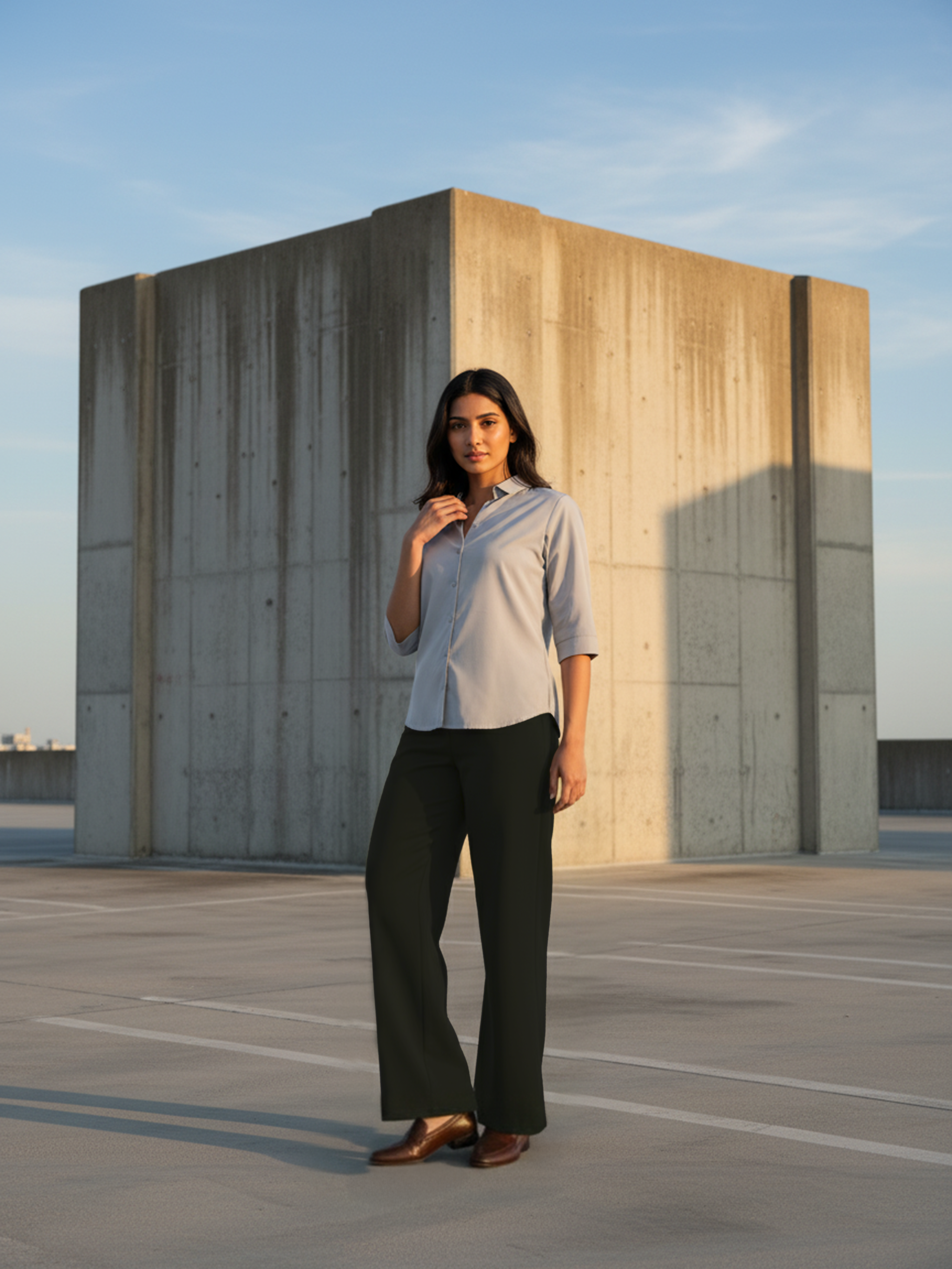 Coffee Formal Trouser For Women