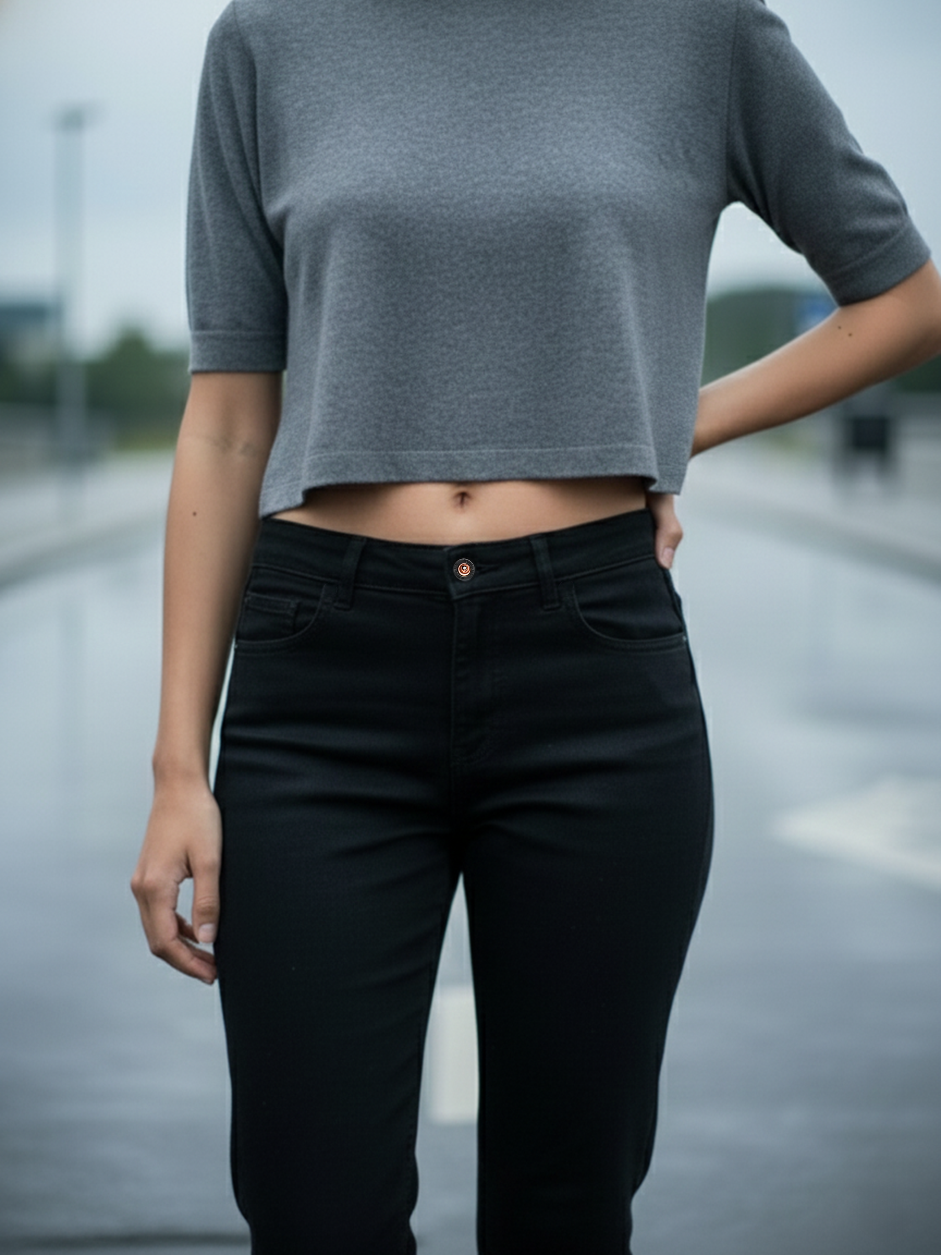 Black Ripped Mom fit Women's Wear Jeans