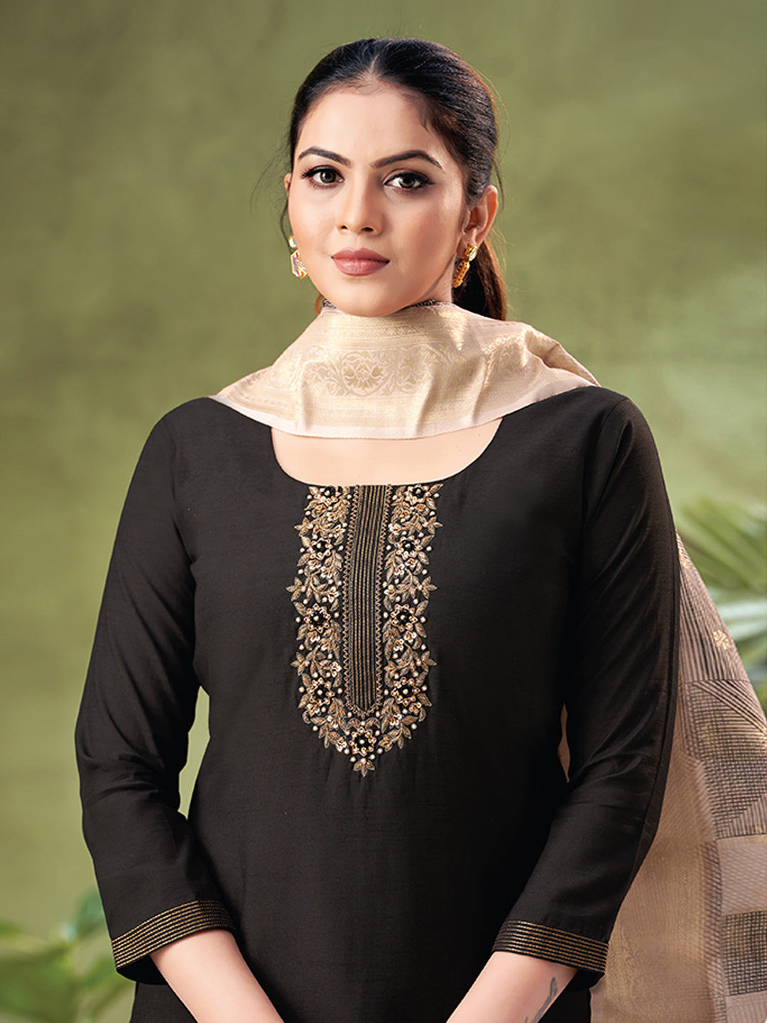 Black Color Readymade Salwar