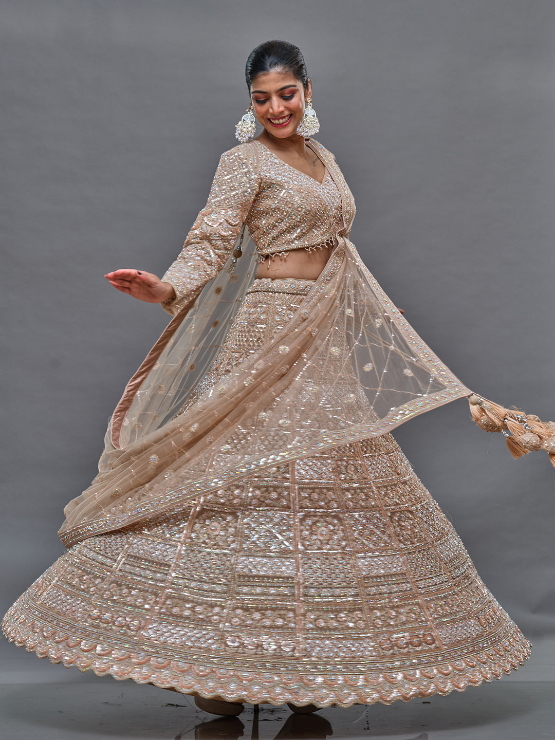 Multi Shade Stones & Sequence Design Lehenga