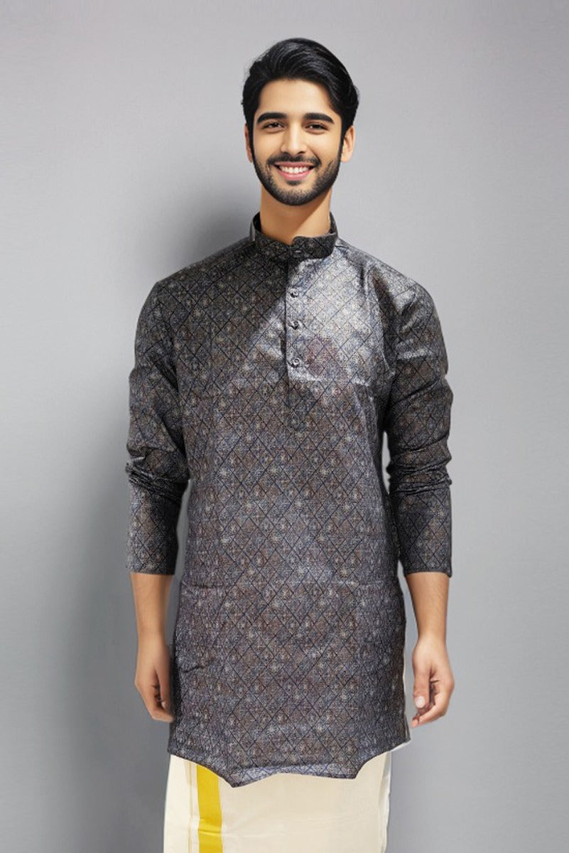 Blue Color Cotton Men’s Kurta