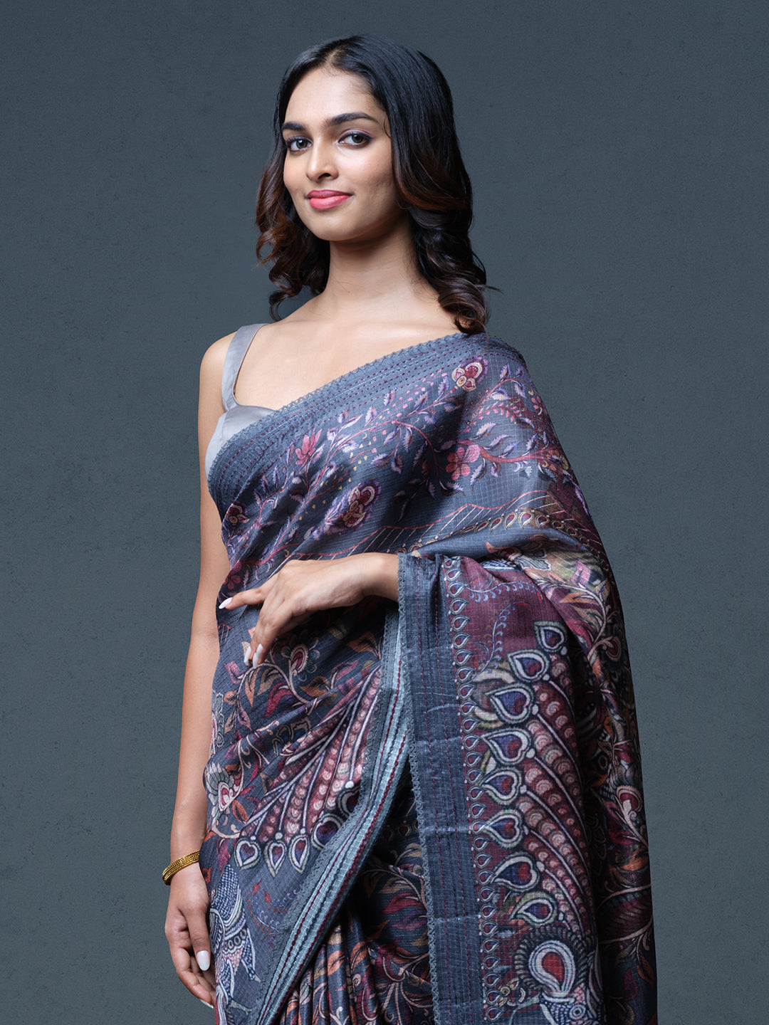 Kalamkari Print Ethnic Saree
