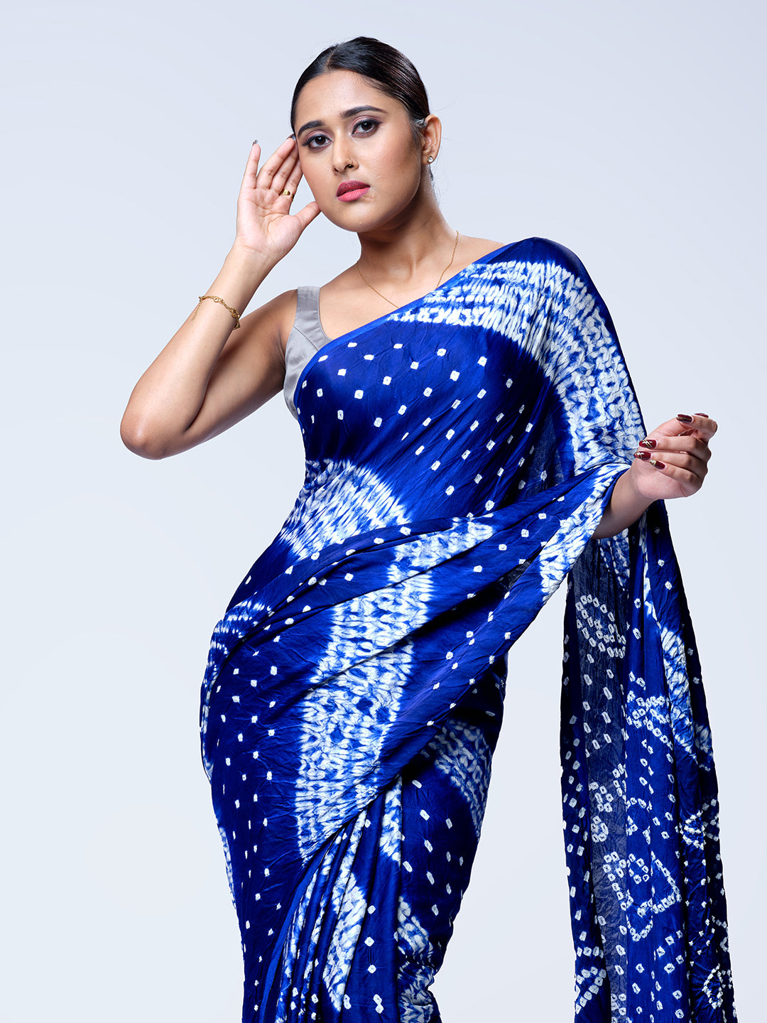 Royal blue Modal Silk Saree