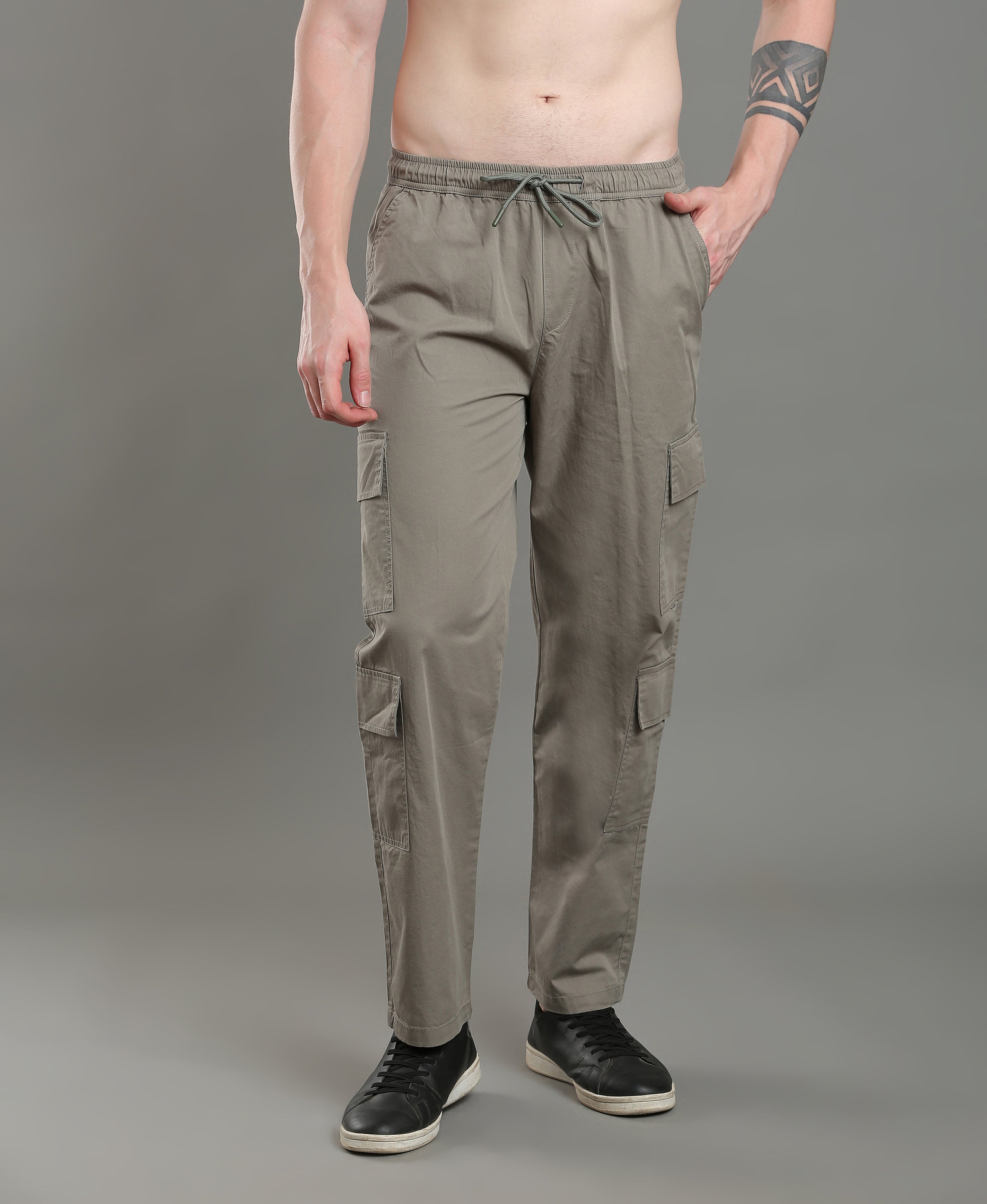 Ash Trail Twill Cargos For Men
