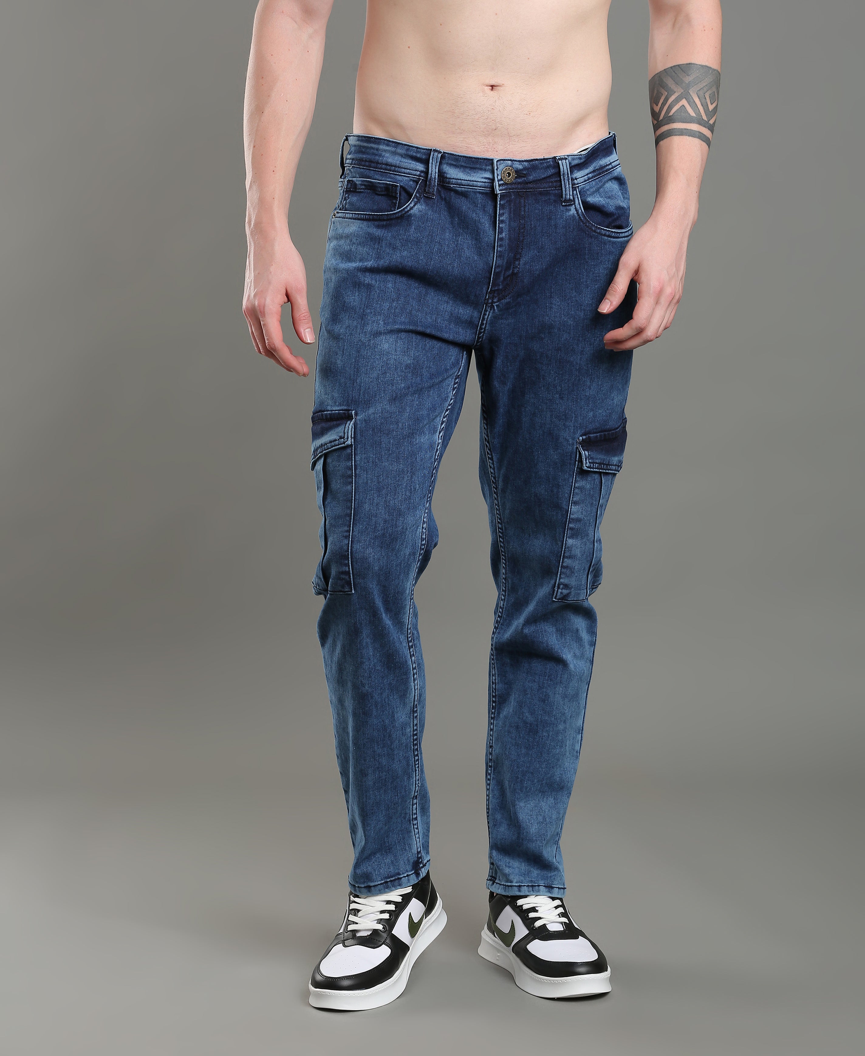 Obsidian Gear Denim Cargos For Men