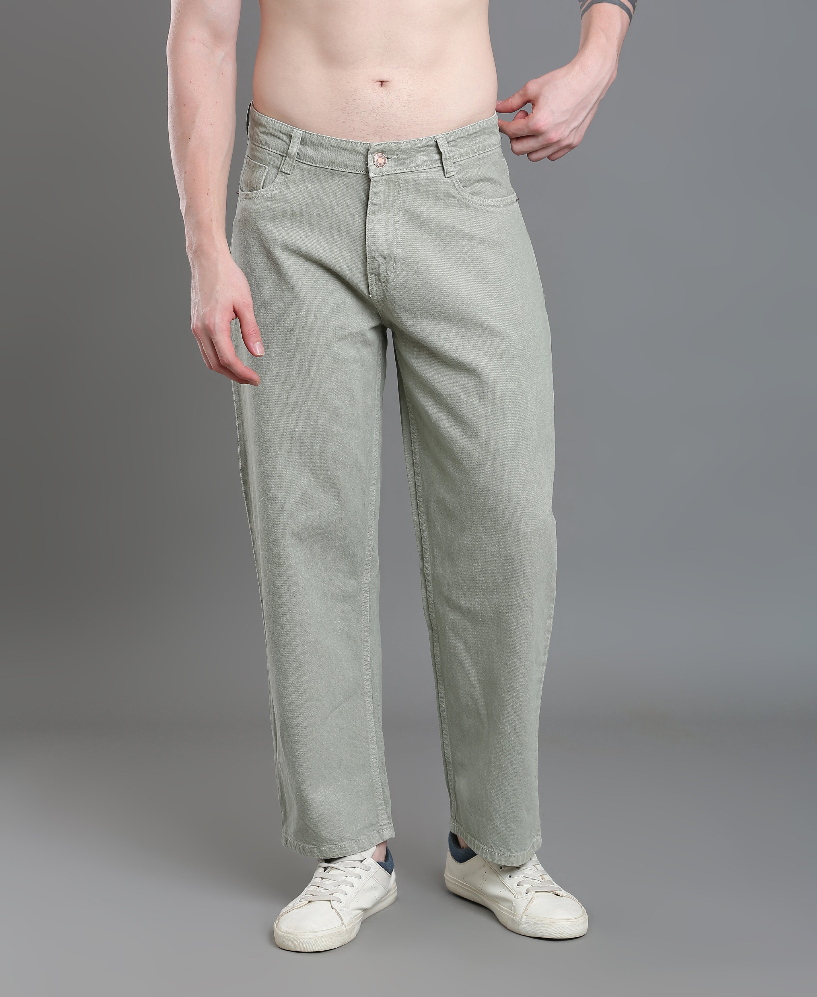 Leaf Trail Denim Jeans For Men