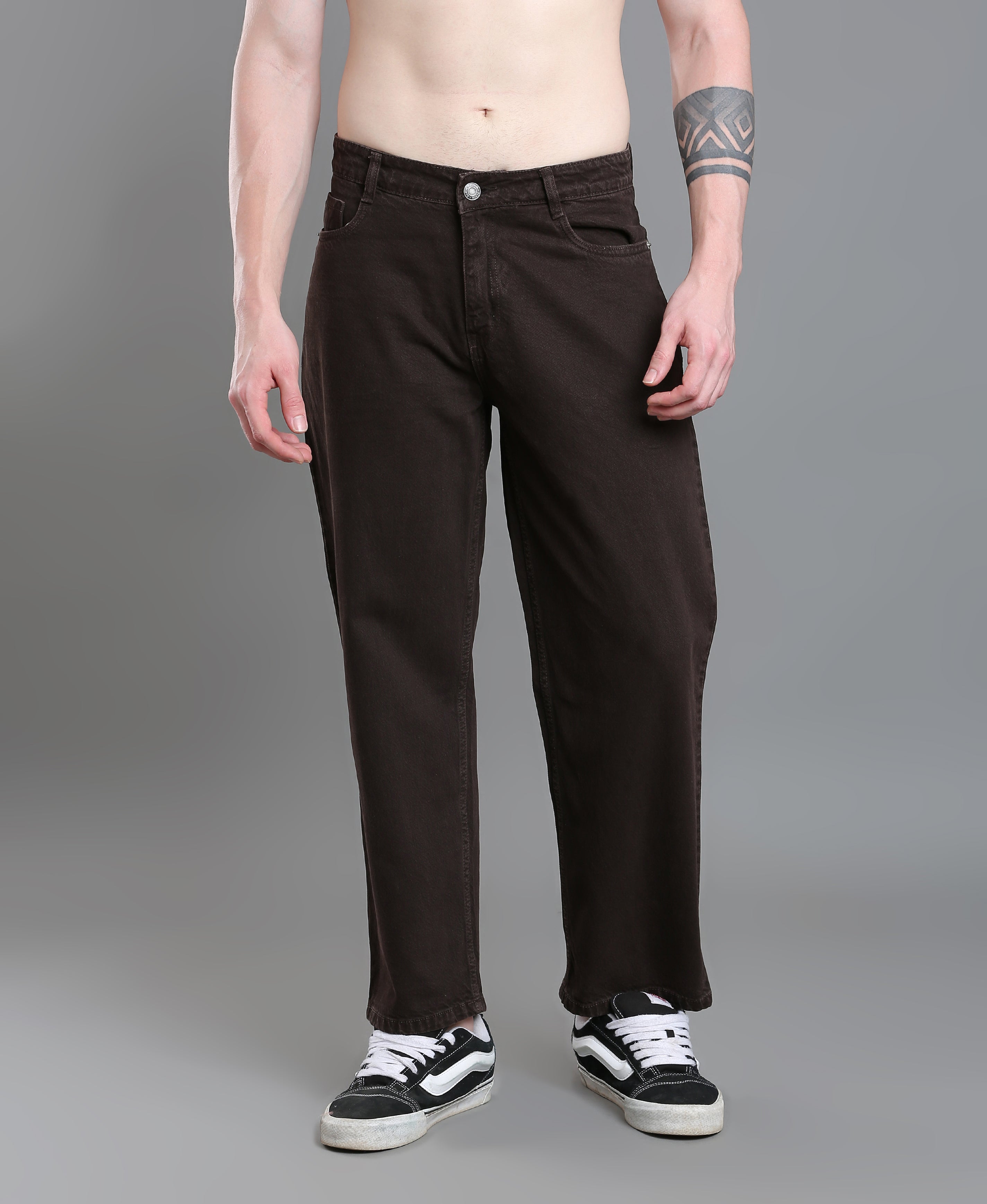 Mocha Trail Denim Jeans For Men