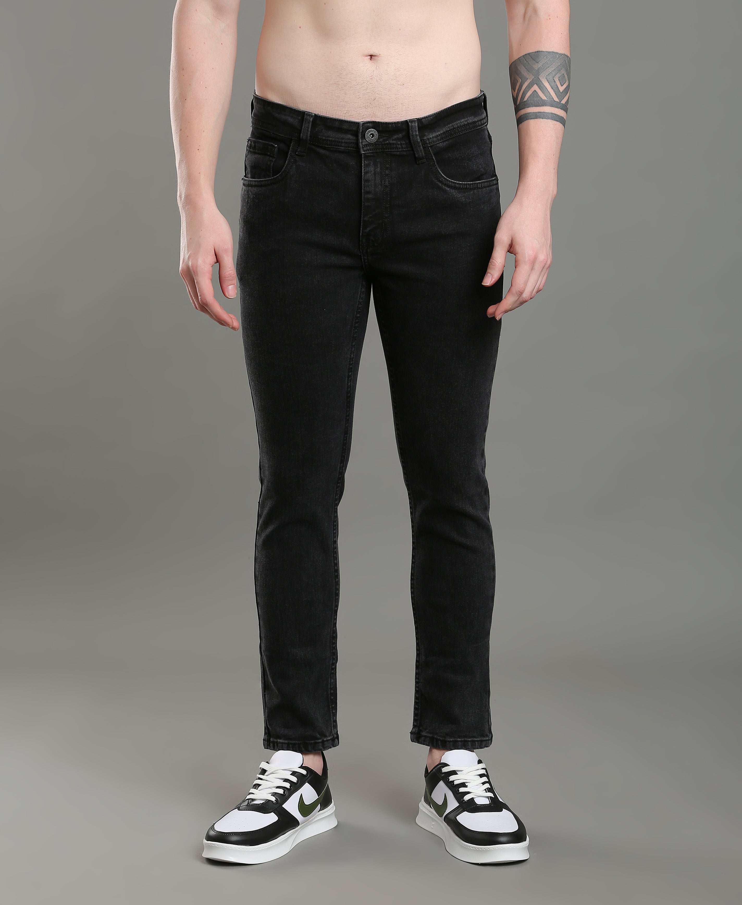 Onyx Edge Crop Denim For Men