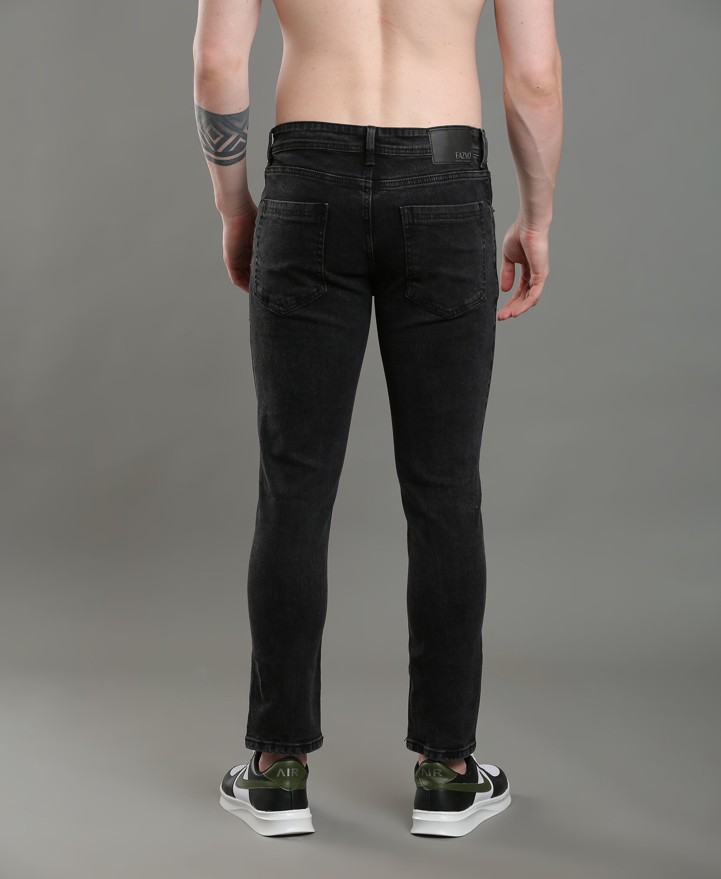 Onyx Edge Crop Denim For Men