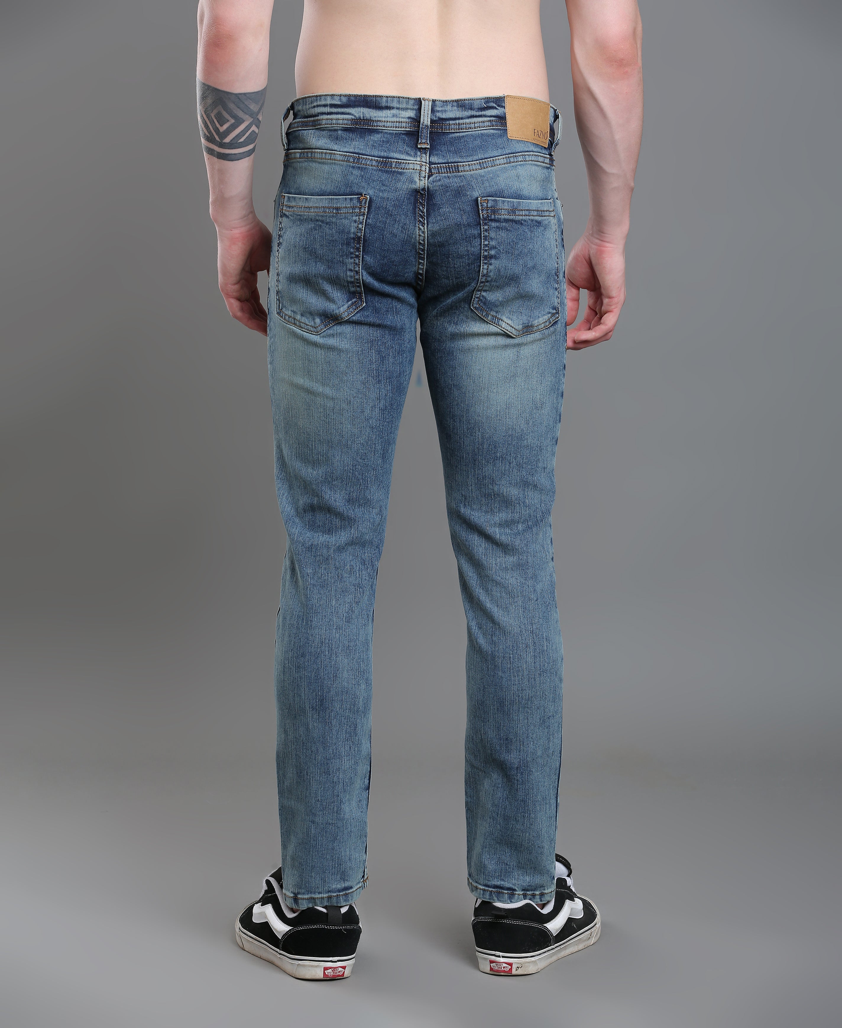 Tidal Cut Crop Denim For Men