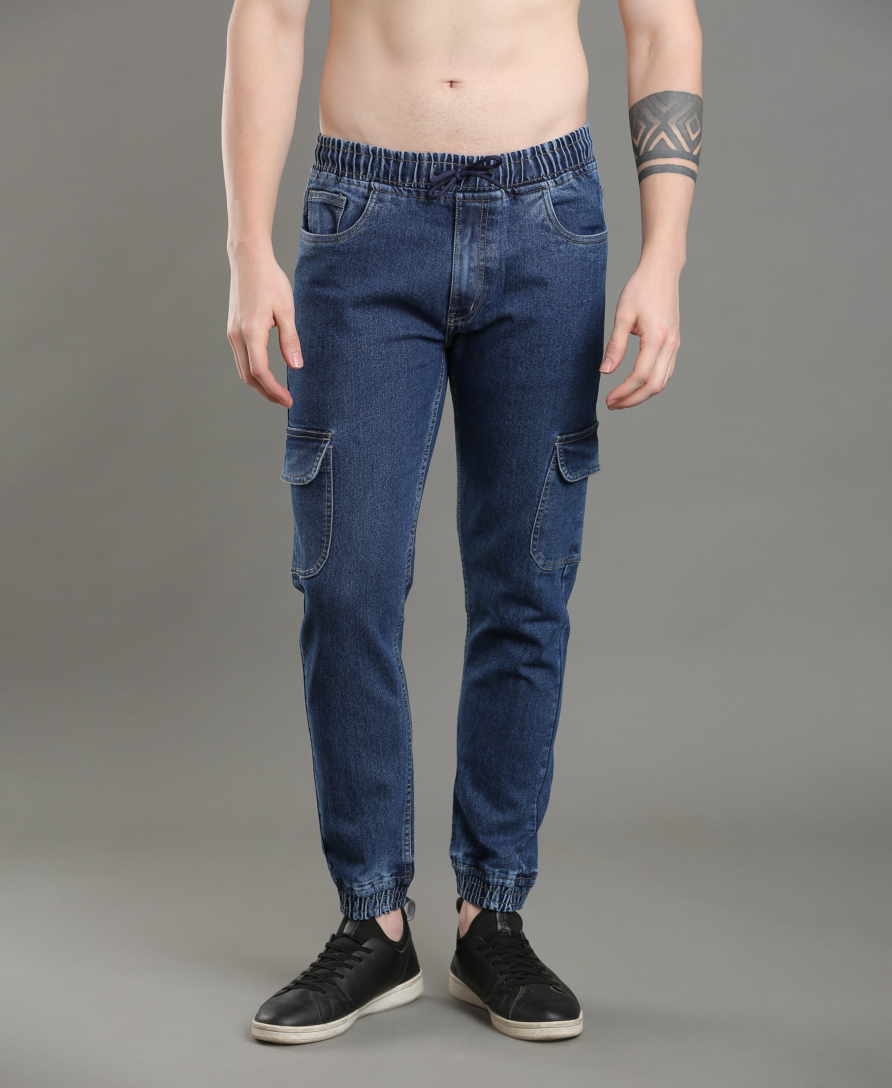 Midnight Drift Denim Jogger For Men