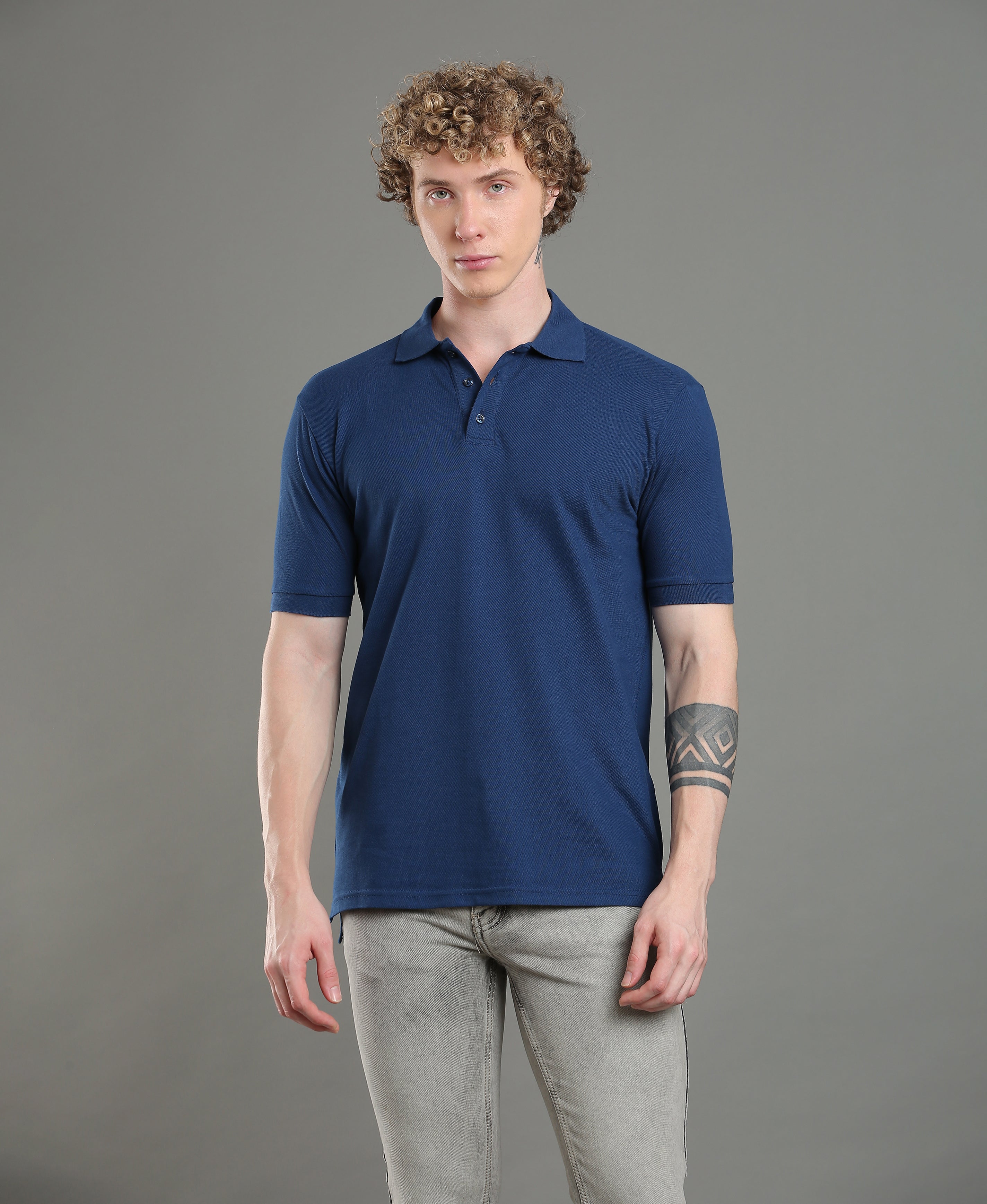 Navy Core Classic Polo For Men