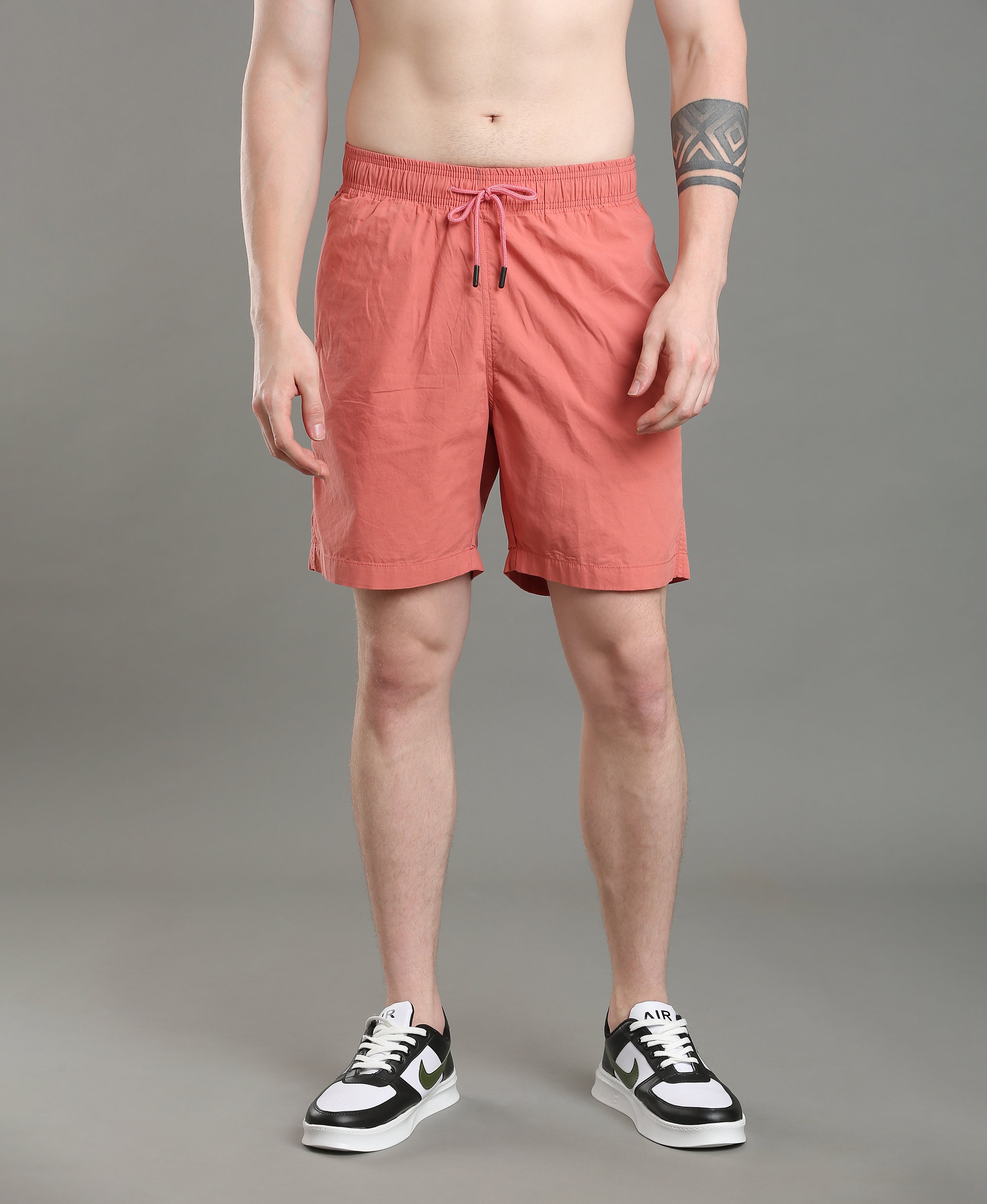 Ember Clay Cotton Shorts For Men