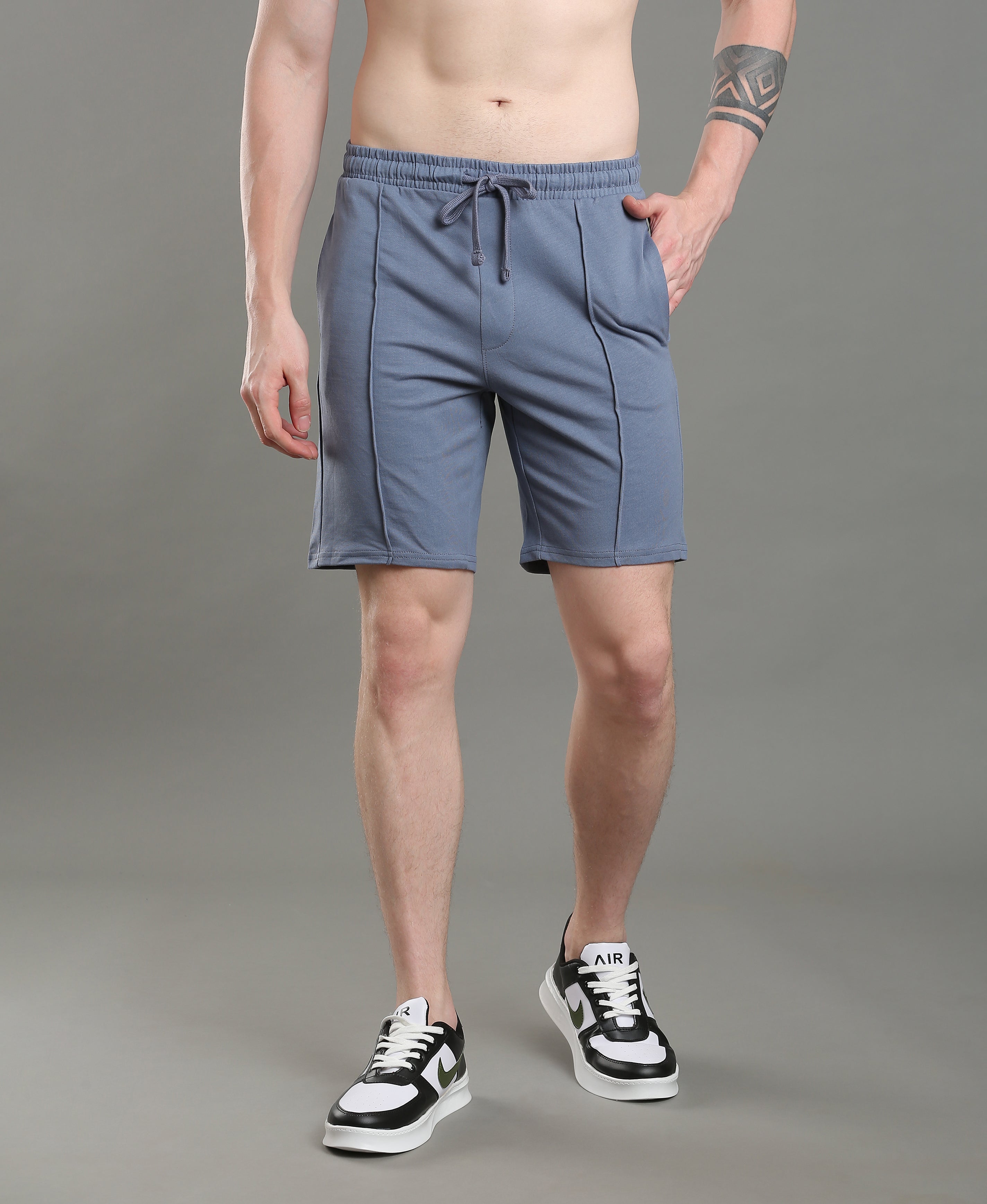 Indigo Cruise Cotton Shorts For Men