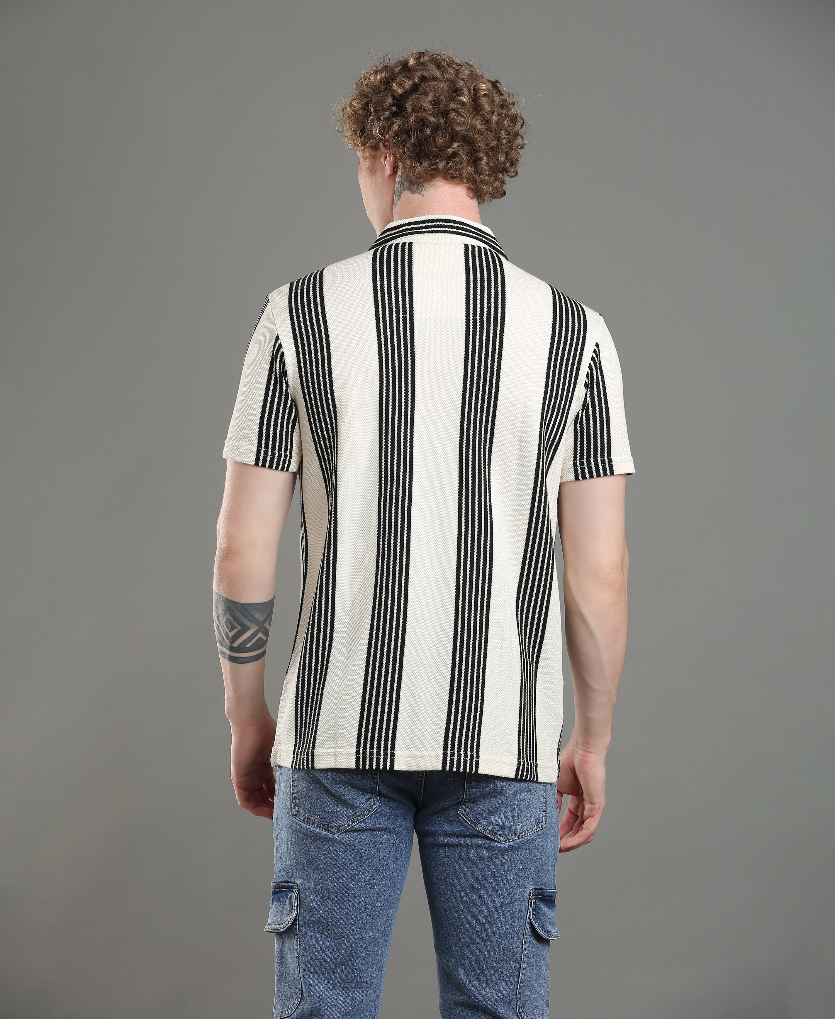 Midnight Stripe Regular Shirt For Men