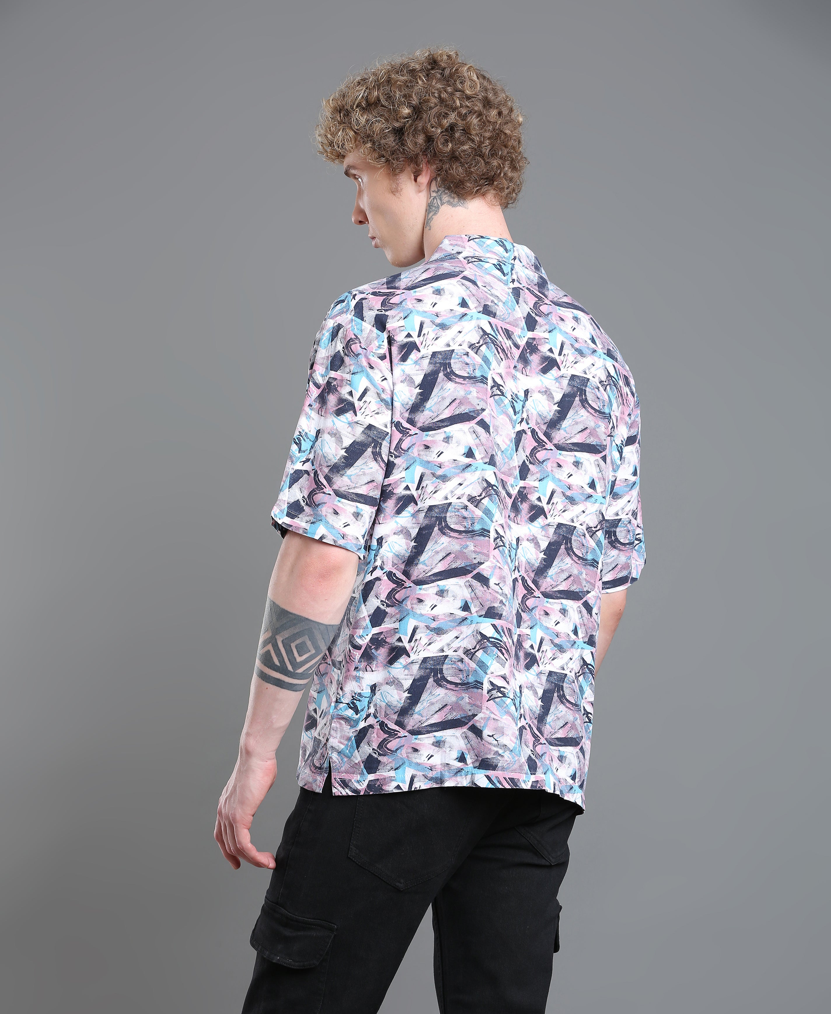 Mosaic Breeze Rayon Shirt For Men