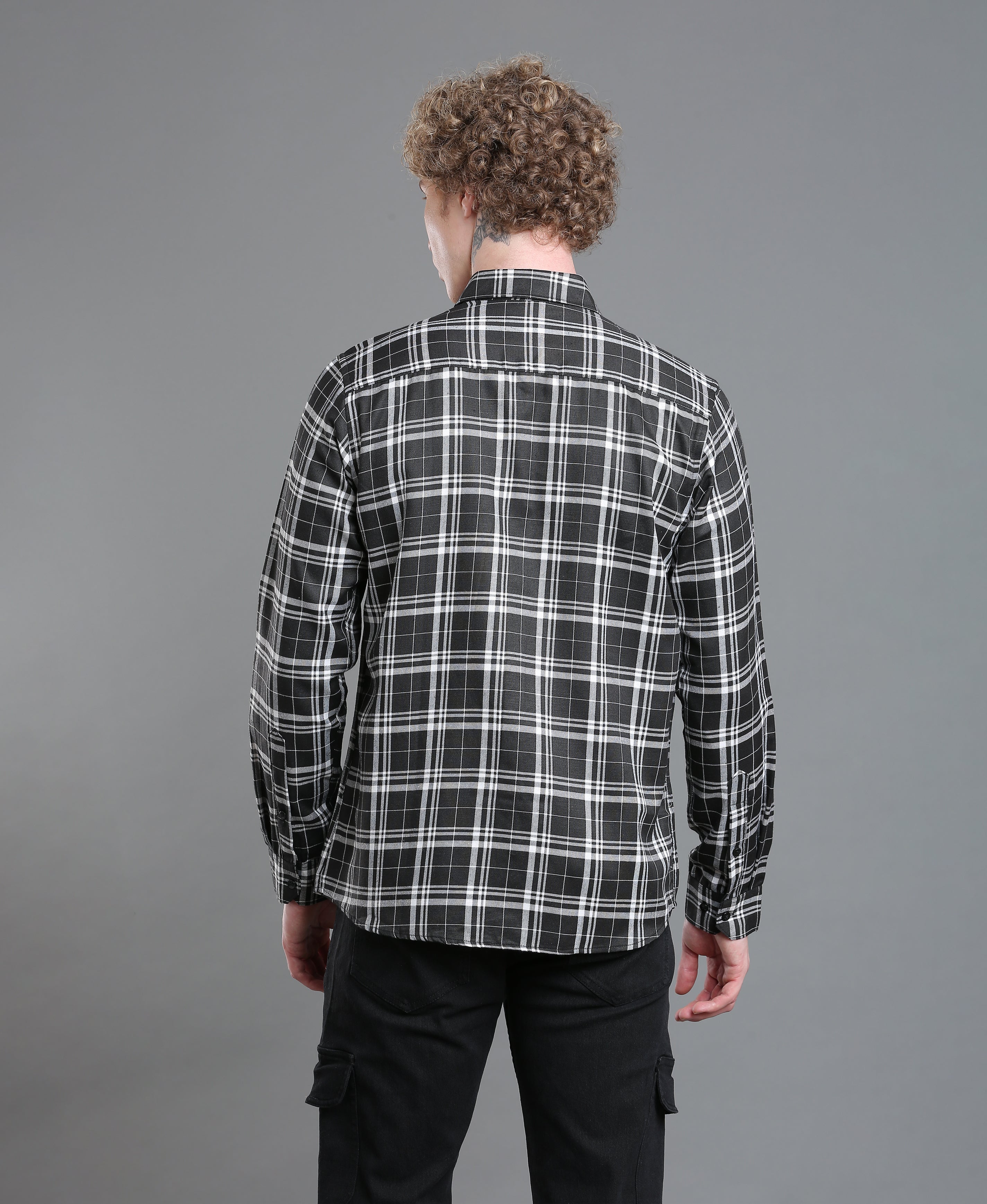 Onyx Check Tailored Shirt Men