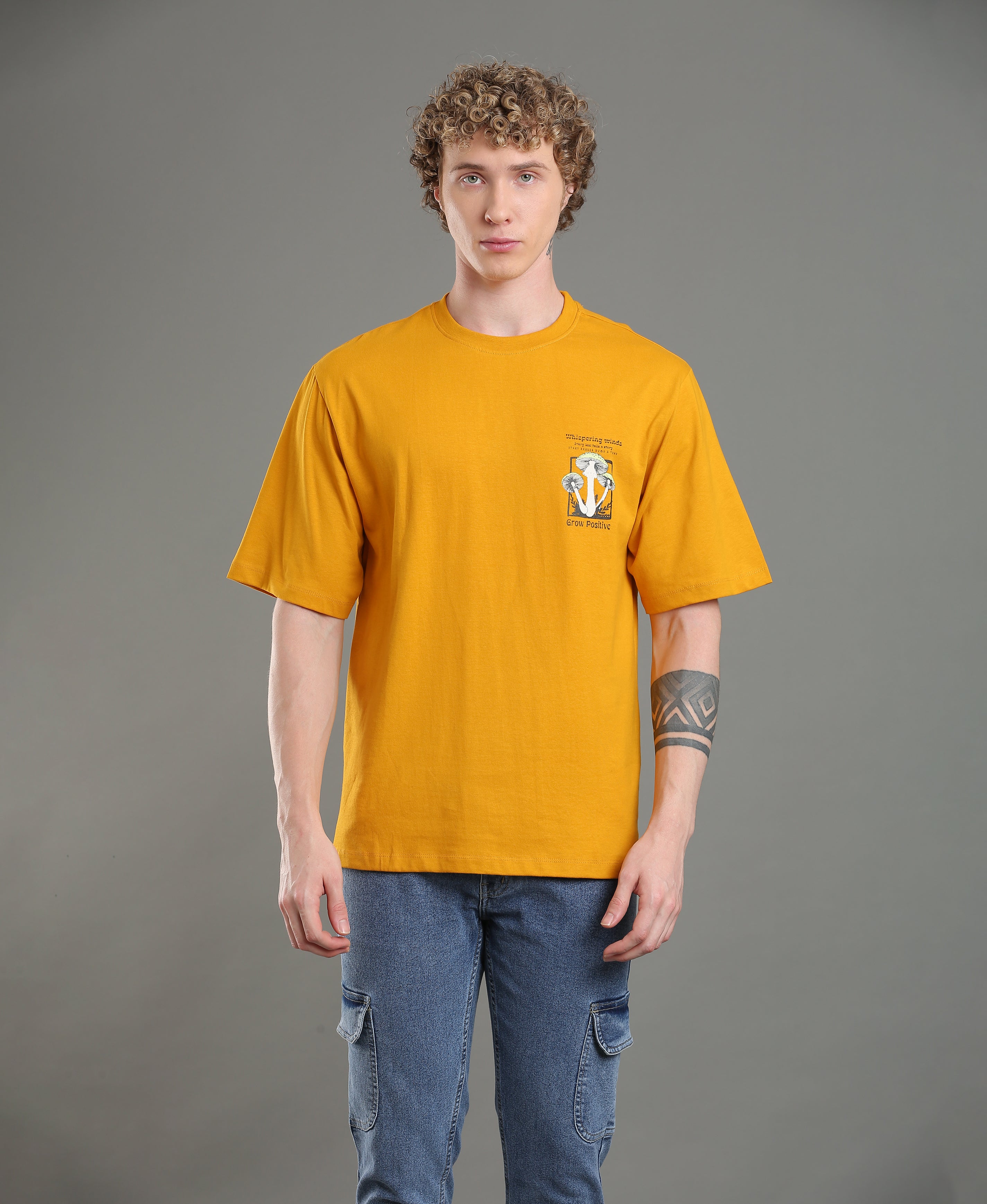 Midnight Graphic Oversized Tee For Men