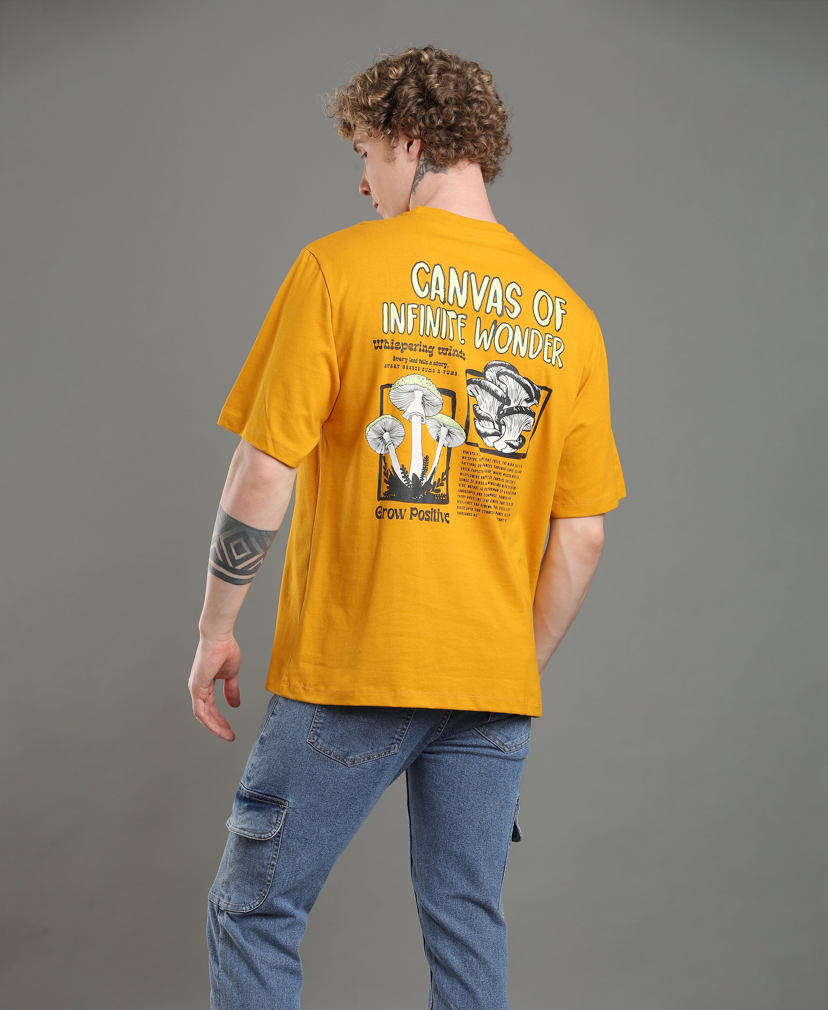 Midnight Graphic Oversized Tee For Men