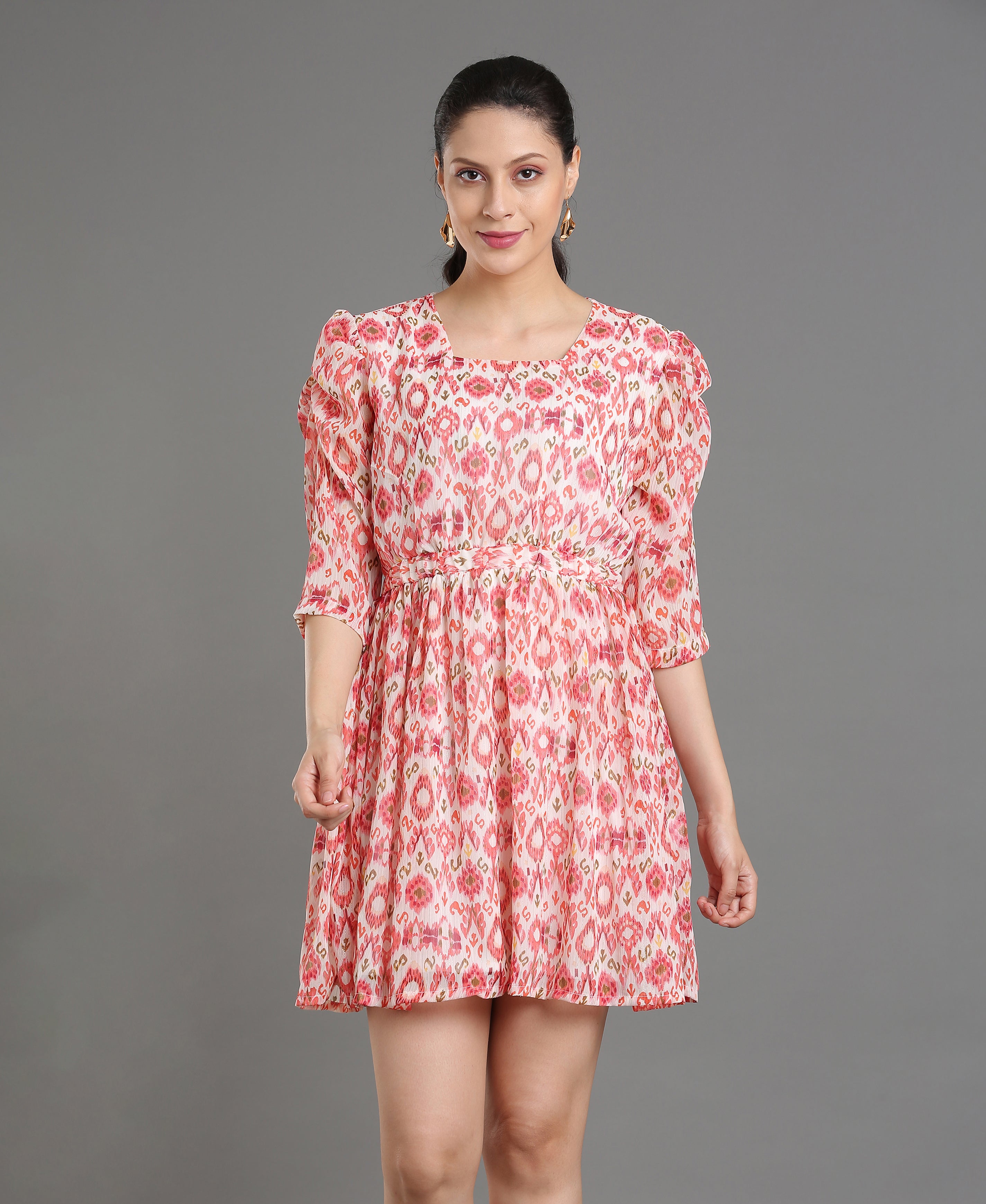 Blush Breeze Chiffon Dress For Women