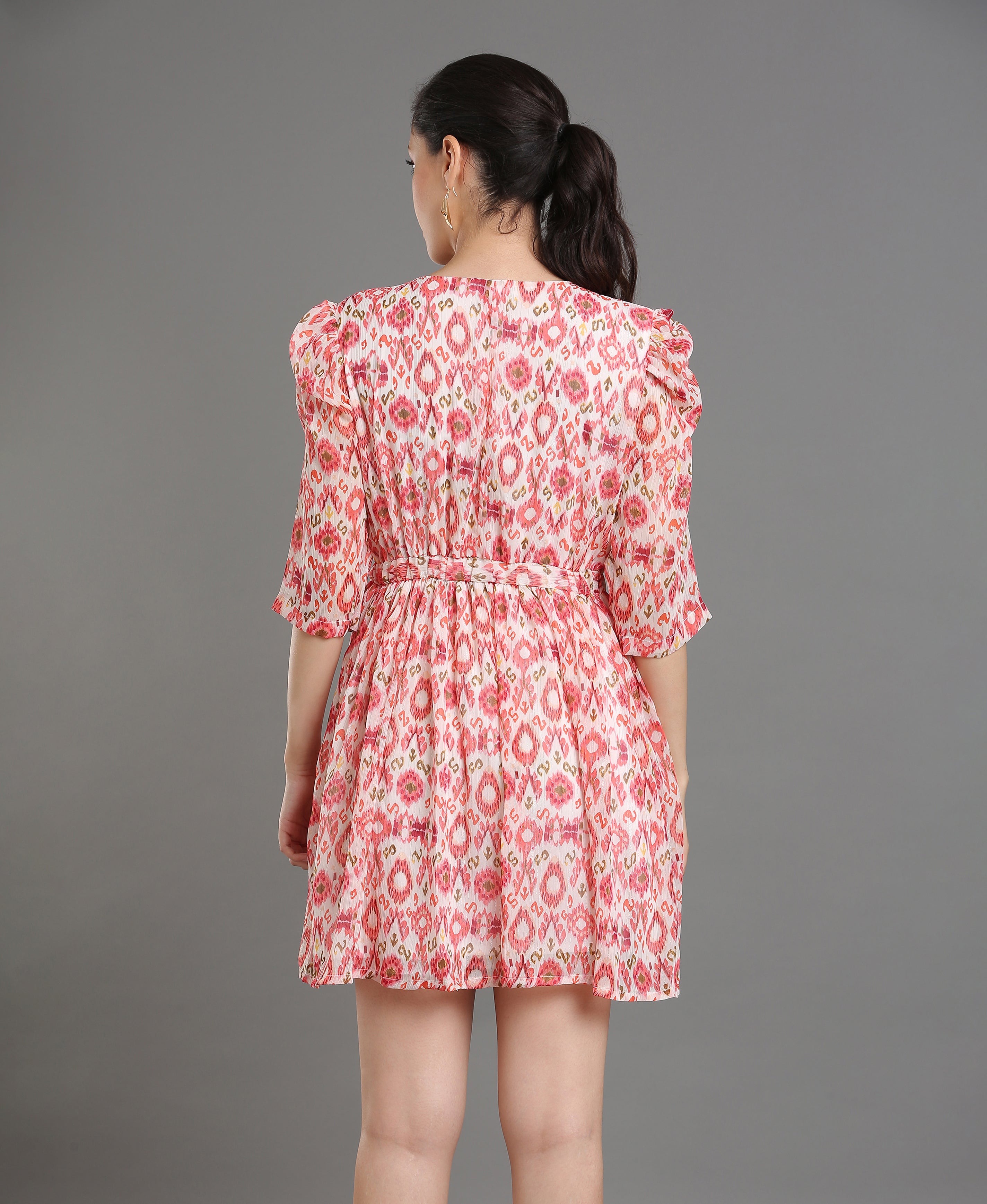 Blush Breeze Chiffon Dress For Women