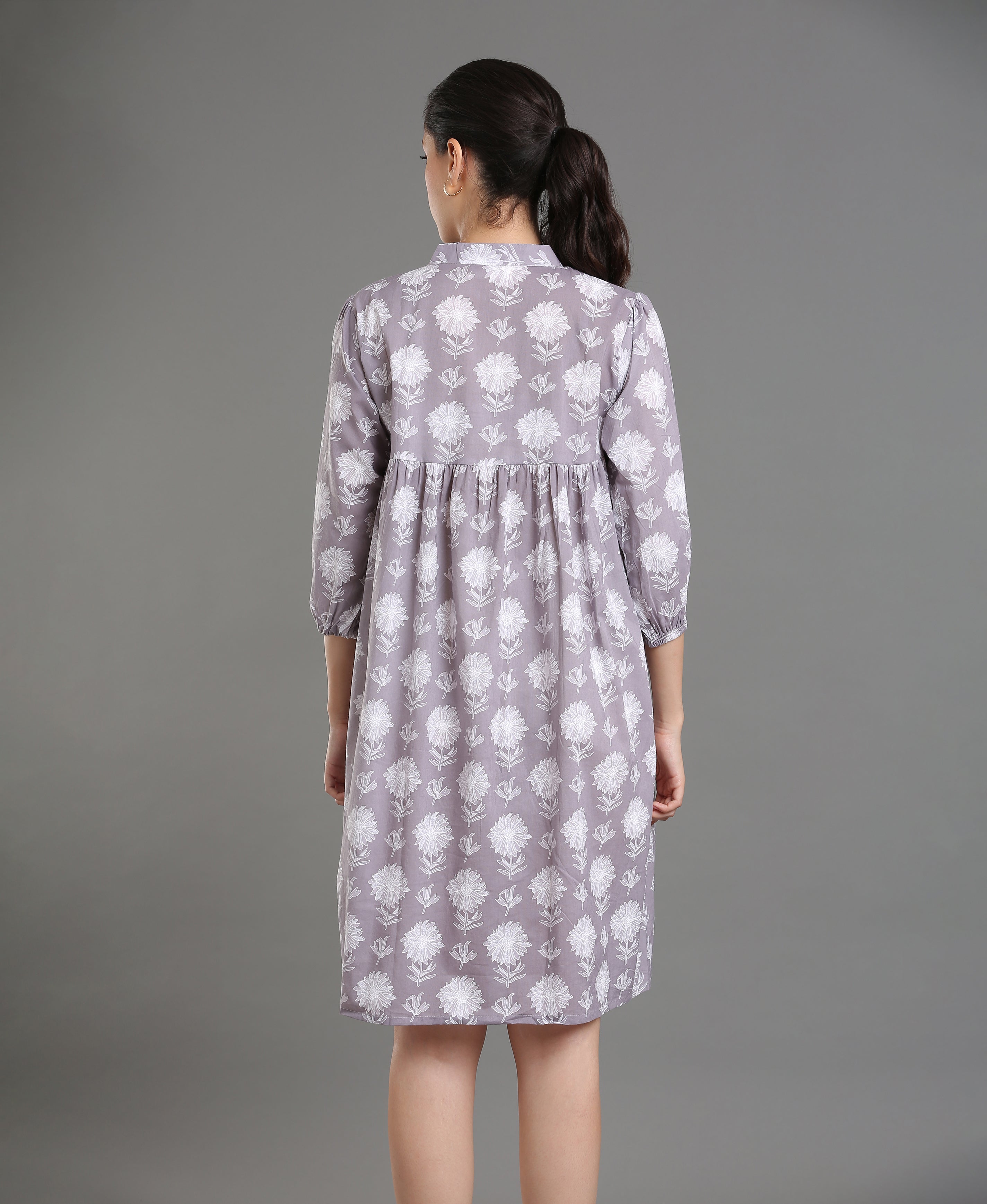 Ash Bloom Cotton Tunic For Women