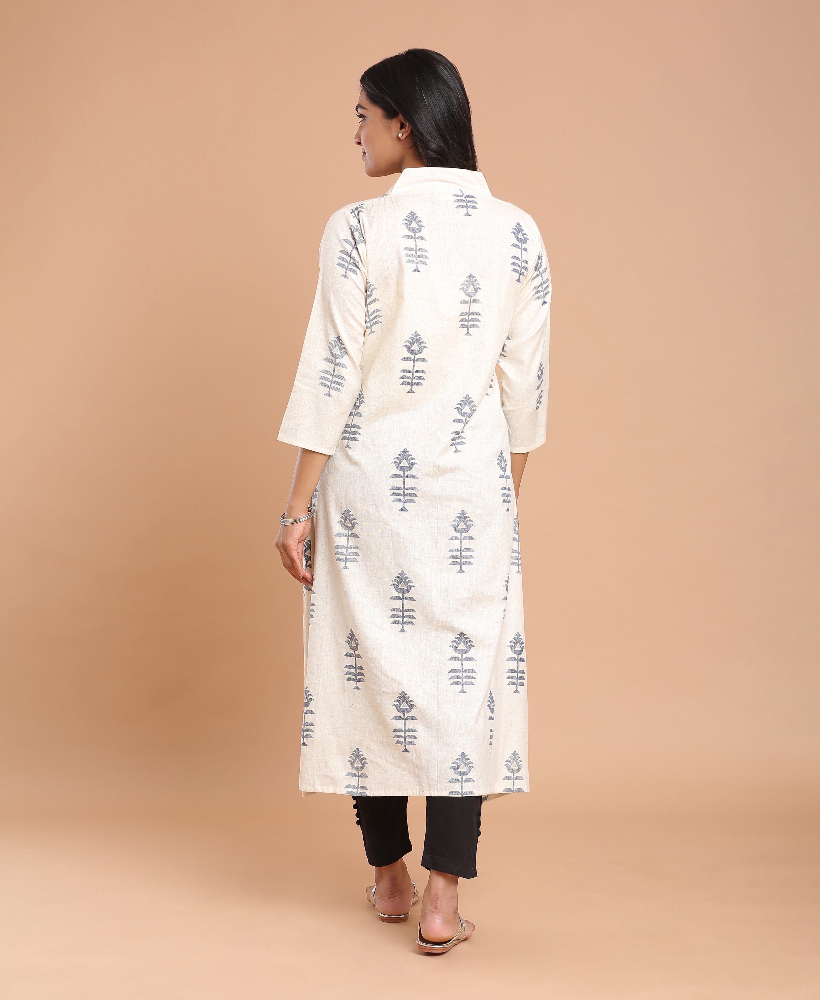 Snow Blossom Printed Kurti For Women