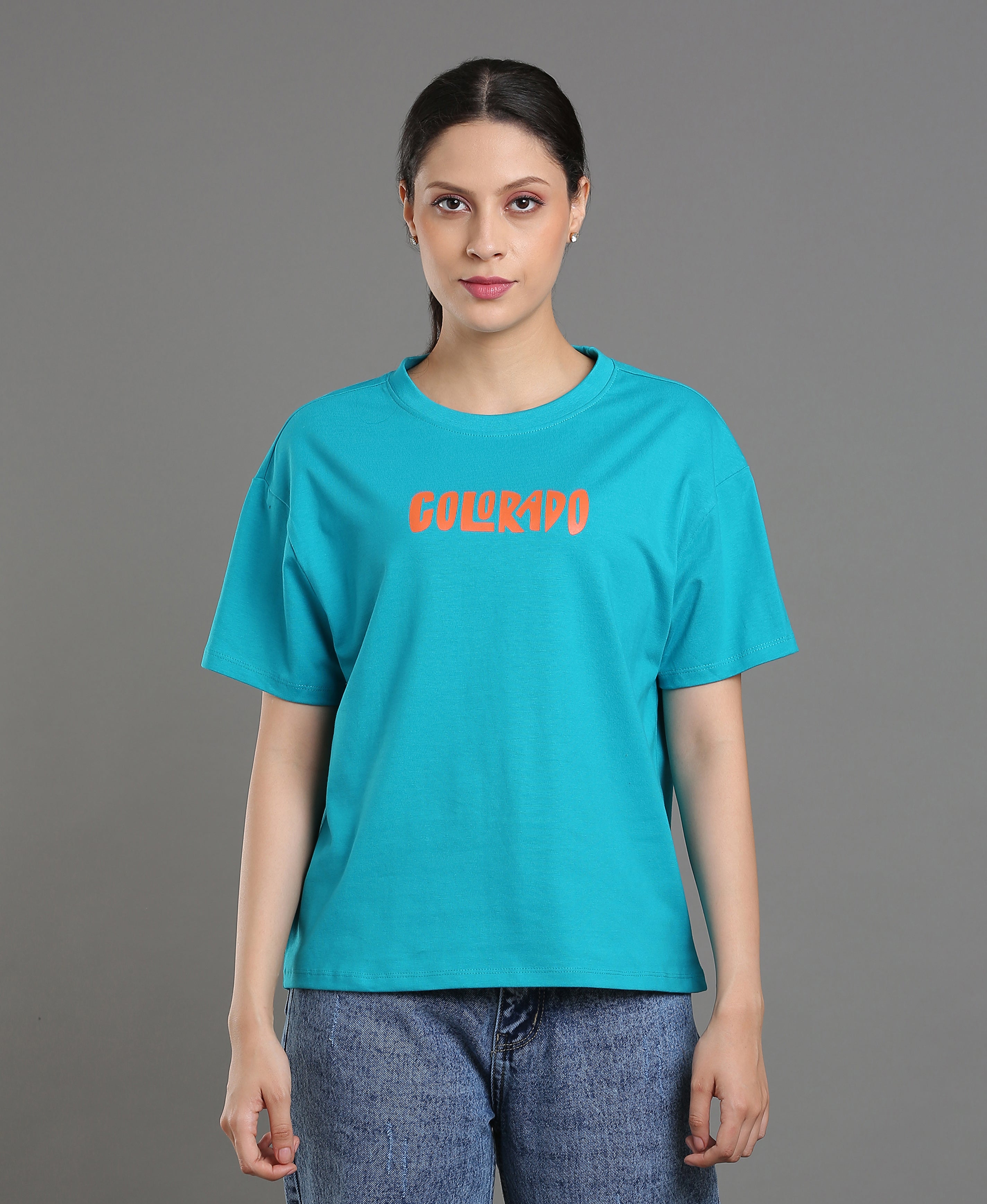 Mocha Cotton Tee For Women